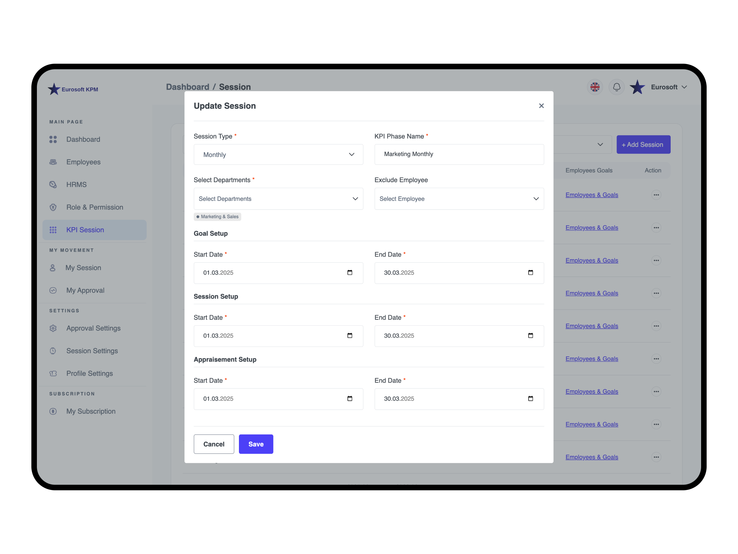 Create Session Phase