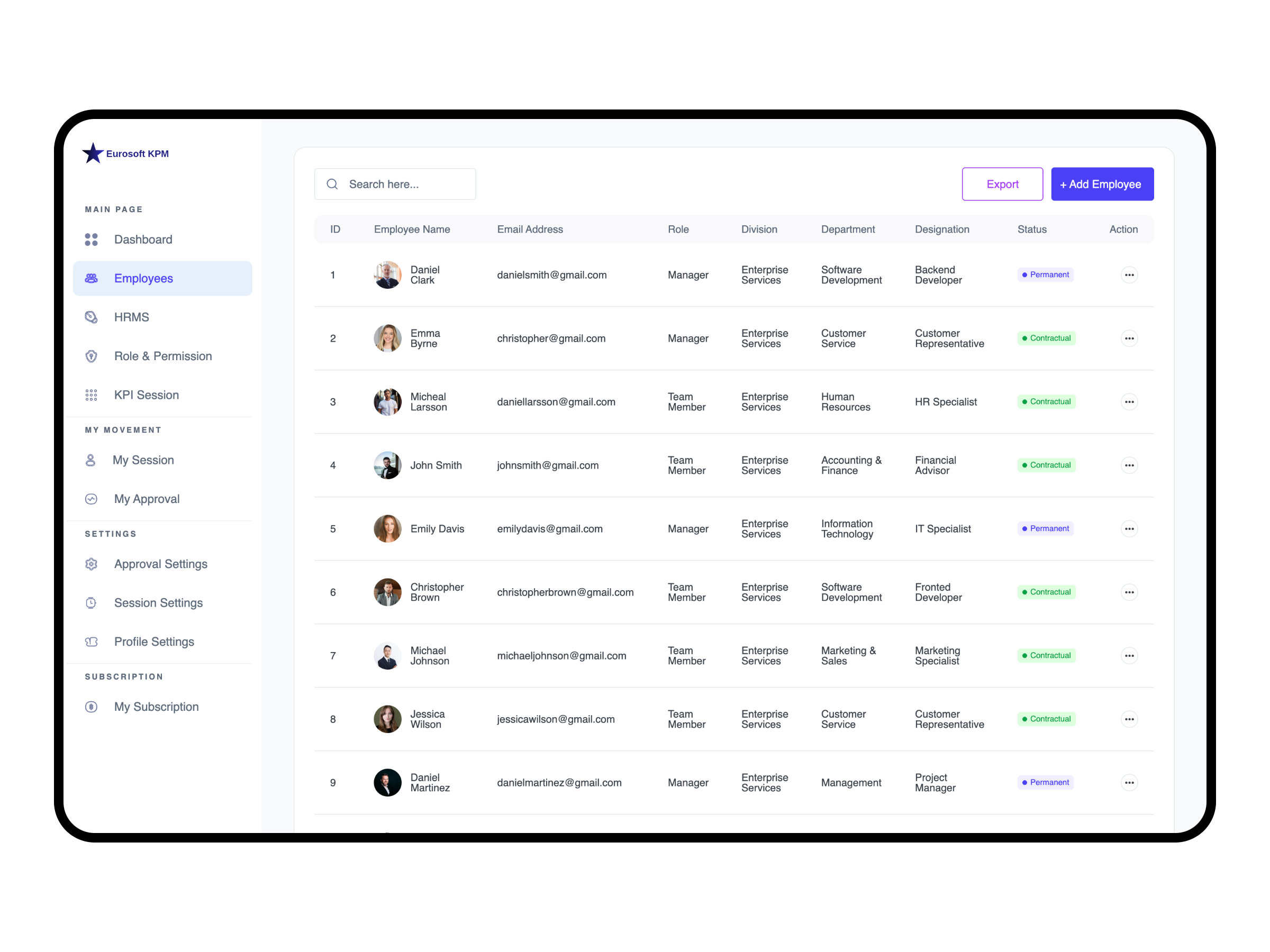 Create Employee Accounts